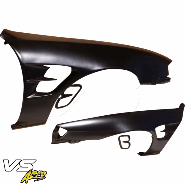 VSaero FRP SMAD Wide Body Fenders (front) 30mm for Nissan 240SX (S14) 1997-1998 - Image 25