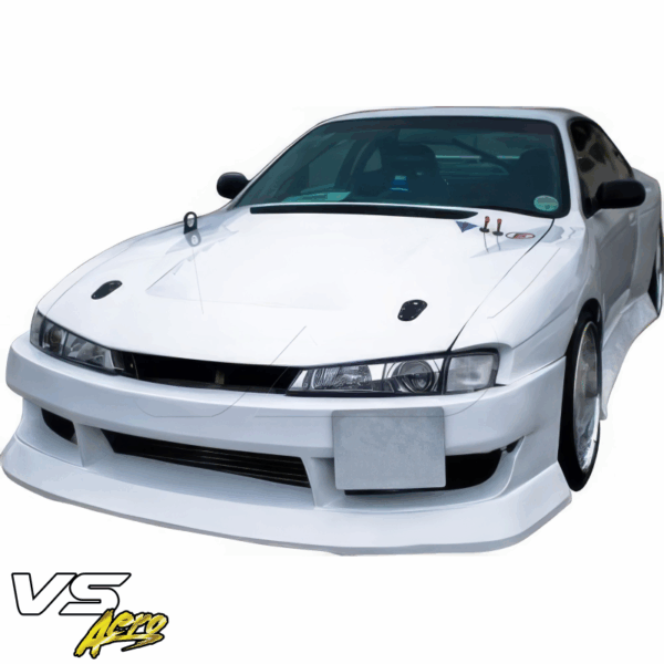 VSaero FRP BSPO Blister Wide Body Front Bumper for Nissan 240SX (S14) 1997-1998 - Image 3