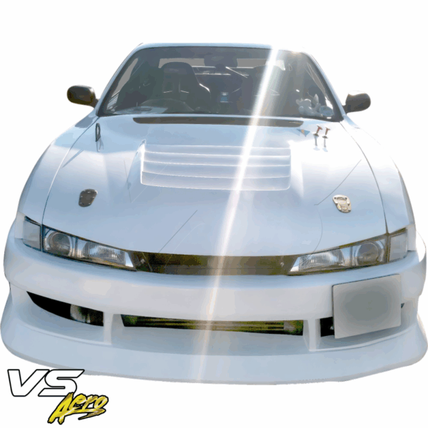 VSaero FRP BSPO Blister Wide Body Front Bumper for Nissan 240SX (S14) 1997-1998 - Image 6