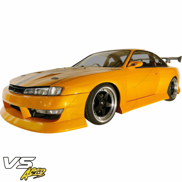 VSaero FRP BSPO Blister Wide Body Front Bumper for Nissan 240SX (S14) 1997-1998 - Image 9