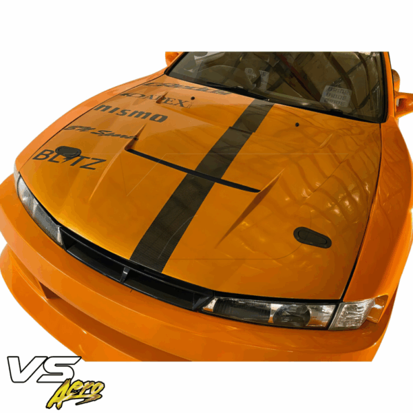 VSaero FRP BSPO Blister Wide Body Front Bumper for Nissan 240SX (S14) 1997-1998 - Image 12