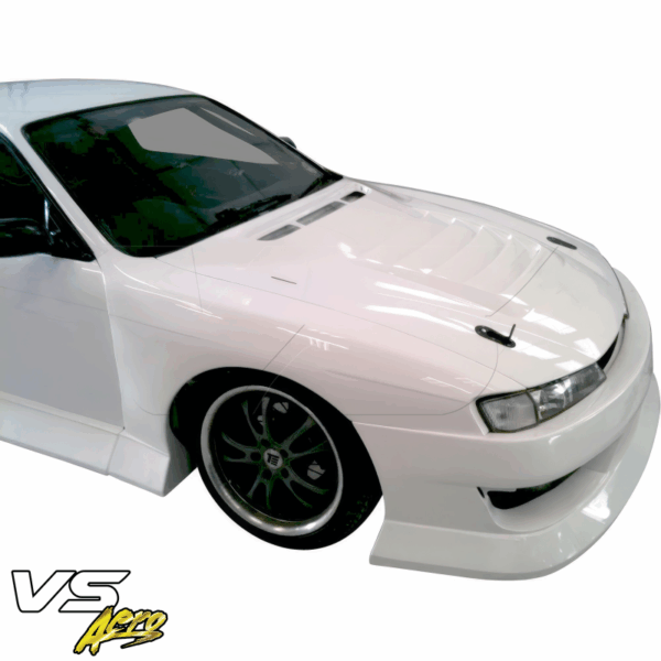 VSaero FRP BSPO Blister Wide Body Fenders (front) for Nissan 240SX (S14) 1997-1998 - Image 5
