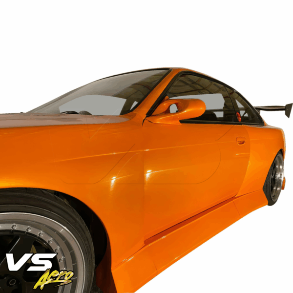 VSaero FRP BSPO Blister Wide Body Side Skirts 4pc for Nissan 240SX (S14) 1995-1998 - Image 9