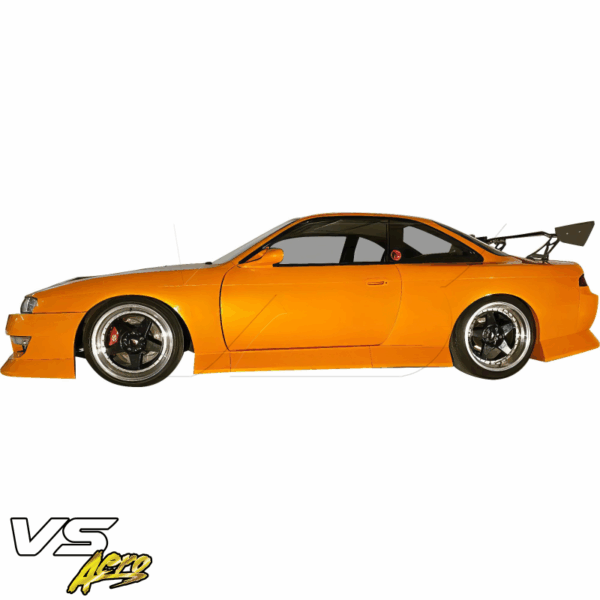 VSaero FRP BSPO Blister Wide Body Side Skirts 4pc for Nissan 240SX (S14) 1995-1998 - Image 10