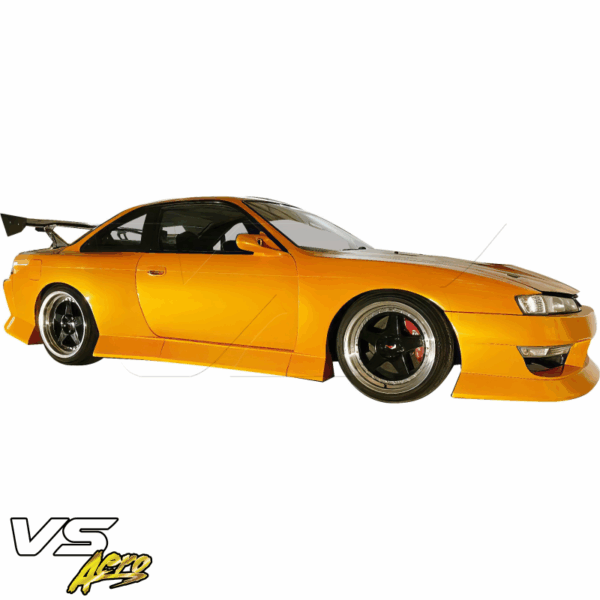 VSaero FRP BSPO Blister Wide Body Side Skirts 4pc for Nissan 240SX (S14) 1995-1998 - Image 11