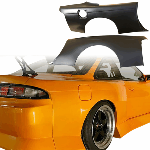 VSaero FRP BSPO Blister Wide Body Fenders (rear) for Nissan 240SX (S14) 1995-1998 - Image 5