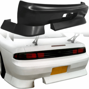 VSaero FRP BSPO Blister Wide Body Rear Bumper 3pc for Nissan 240SX (S14) 1995-1998