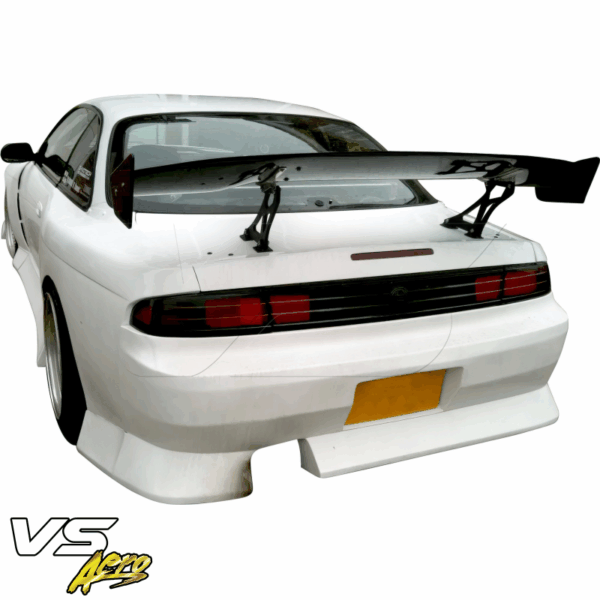 VSaero FRP BSPO Blister Wide Body Rear Bumper 3pc for Nissan 240SX (S14) 1995-1998 - Image 2