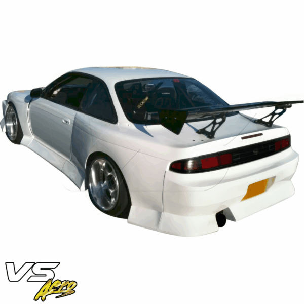 VSaero FRP BSPO Blister Wide Body Rear Bumper 3pc for Nissan 240SX (S14) 1995-1998 - Image 3