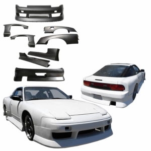 VSaero FRP BSPO Blister Wide Body Complete Kit 8pc for Nissan 240SX 1989-1994 > 3dr Hatch