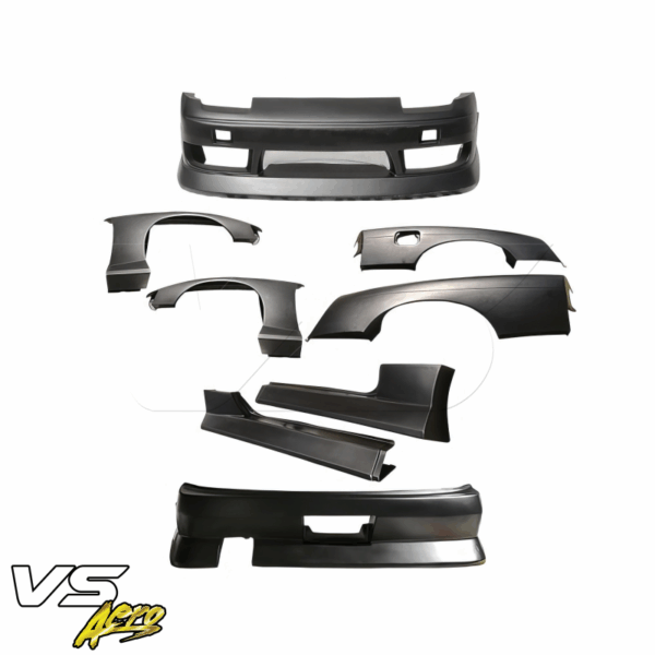 VSaero FRP BSPO Blister Wide Body Complete Kit 8pc for Nissan 240SX 1989-1994 > 3dr Hatch - Image 3
