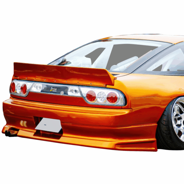 VSaero FRP GCOR Rear Bumper for Nissan 240SX 1989-1994 > 3dr Hatch - Image 4