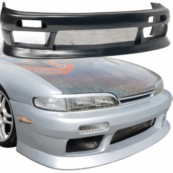 VSaero FRP VERT Front Bumper for Nissan 240SX (S14) 1995-1996 - Image 7