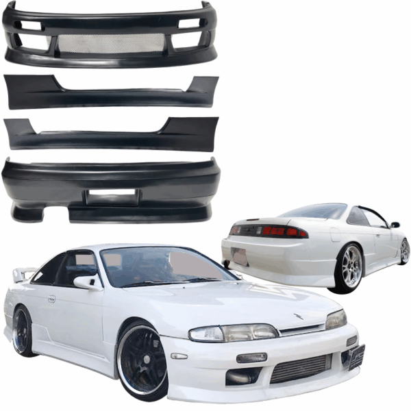 VSaero FRP VERT Body Kit 4pc for Nissan 240SX (S14) 1995-1996