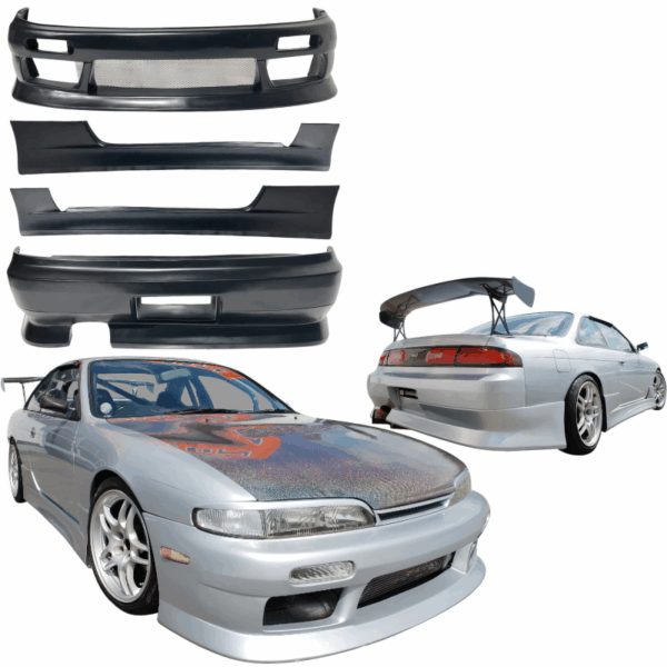VSaero FRP VERT Body Kit 4pc for Nissan 240SX (S14) 1995-1996 - Image 3