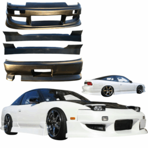 VSaero FRP WOR9 Body Kit 4pc for Nissan 240SX 1989-1994 > 3dr Hatch
