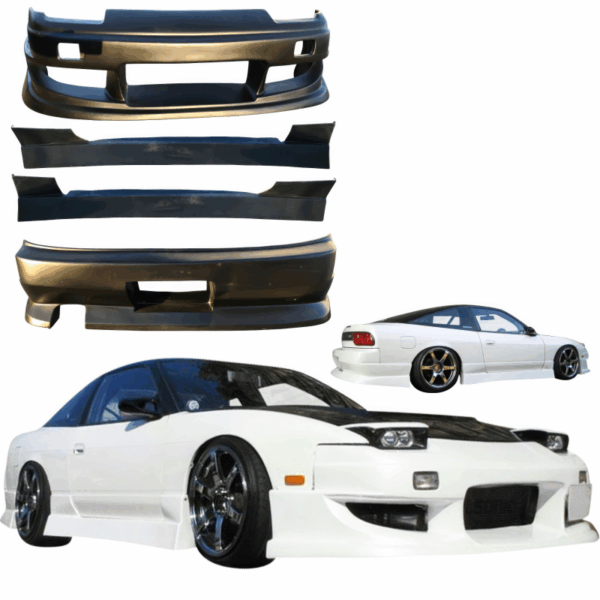 VSaero FRP WOR9 Body Kit 4pc for Nissan 240SX 1989-1994 > 3dr Hatch