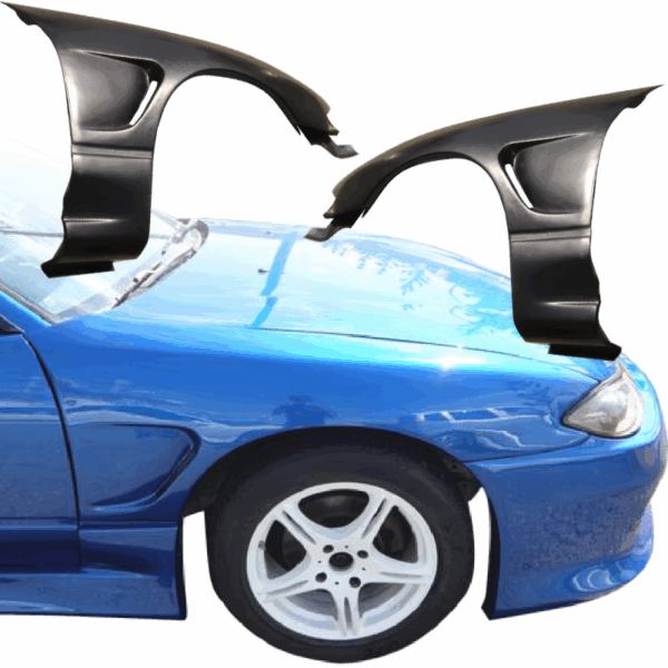 VSaero FRP ORI S13.5 Wide Body 20mm Conversion Fenders (front) for Nissan 240SX 1989-1994 > 2/3dr - Image 8
