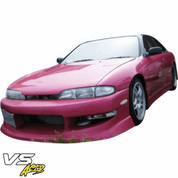 VSaero FRP WOR9 v1 Front Bumper for Nissan 240SX (S14) 1995-1996 - Image 5