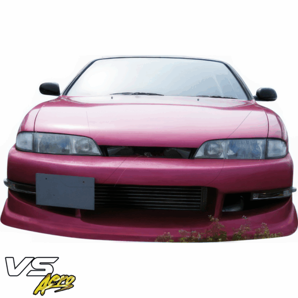 VSaero FRP WOR9 v1 Front Bumper for Nissan 240SX (S14) 1995-1996 - Image 6