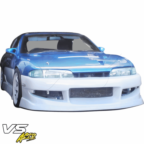 VSaero FRP WOR9 v1 Front Bumper for Nissan 240SX (S14) 1995-1996 - Image 8