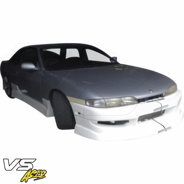 VSaero FRP WOR9 v1 Front Bumper for Nissan 240SX (S14) 1995-1996 - Image 13