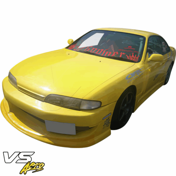 VSaero FRP WOR9 v1 Front Bumper for Nissan 240SX (S14) 1995-1996 - Image 15