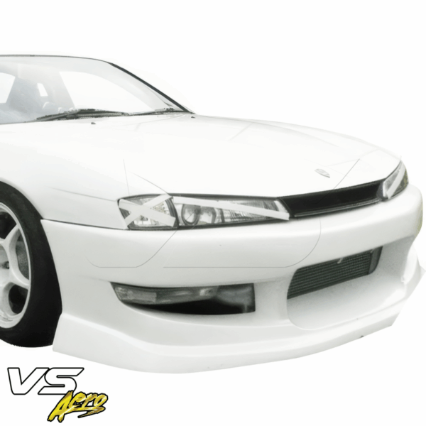 VSaero FRP WOR9 v1 Front Bumper for Nissan 240SX (S14) 1997-1998 - Image 4