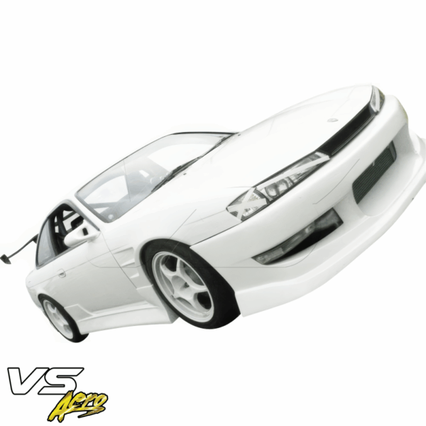 VSaero FRP WOR9 v1 Front Bumper for Nissan 240SX (S14) 1997-1998 - Image 7