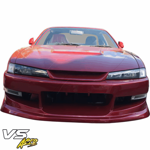 VSaero FRP WOR9 v1 Front Bumper for Nissan 240SX (S14) 1997-1998 - Image 10