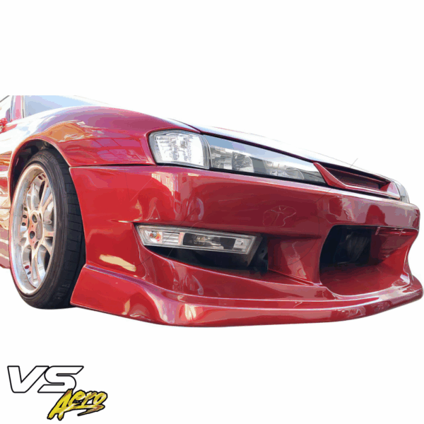VSaero FRP WOR9 v1 Front Bumper for Nissan 240SX (S14) 1997-1998 - Image 15
