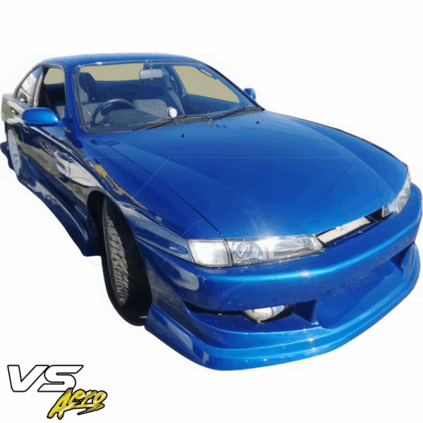 VSaero FRP WOR9 v1 Front Bumper for Nissan 240SX (S14) 1997-1998 - Image 19