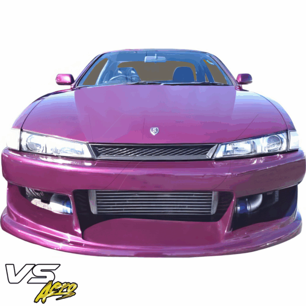 VSaero FRP WOR9 v1 Front Bumper for Nissan 240SX (S14) 1997-1998 - Image 21