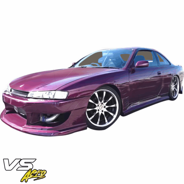 VSaero FRP WOR9 v1 Front Bumper for Nissan 240SX (S14) 1997-1998 - Image 24