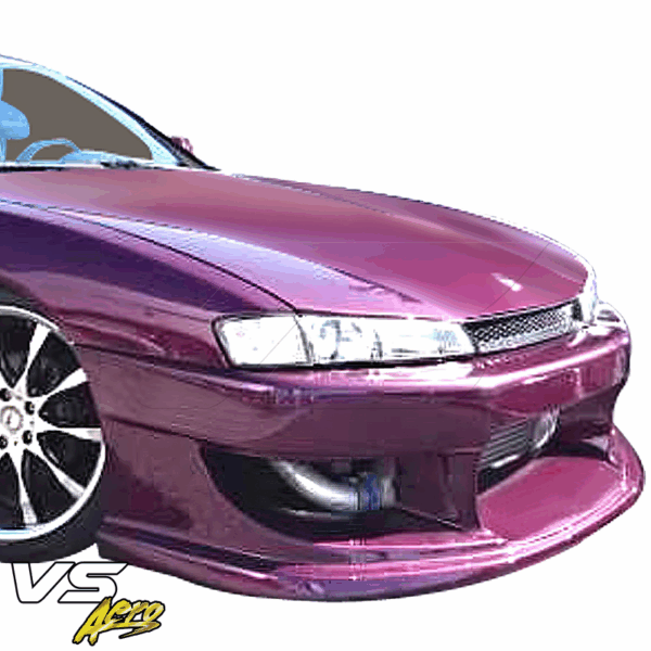 VSaero FRP WOR9 v1 Front Bumper for Nissan 240SX (S14) 1997-1998 - Image 25