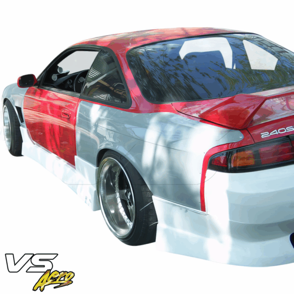 VSaero FRP WOR9 v1 Side Skirts for Nissan 240SX (S14) 1995-1998 - Image 7
