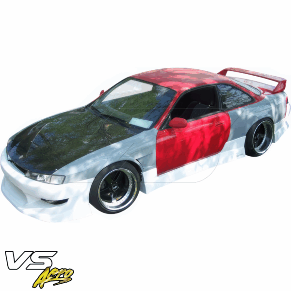 VSaero FRP WOR9 v1 Side Skirts for Nissan 240SX (S14) 1995-1998 - Image 8