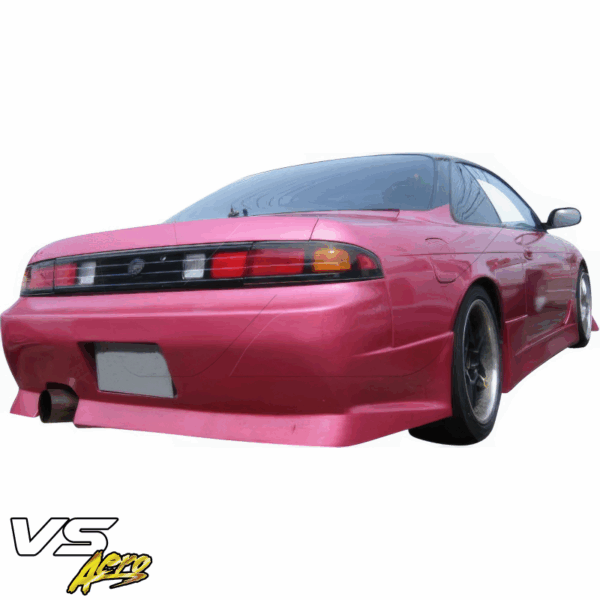 VSaero FRP WOR9 v1 Rear Bumper for Nissan 240SX (S14) 1995-1998 - Image 4