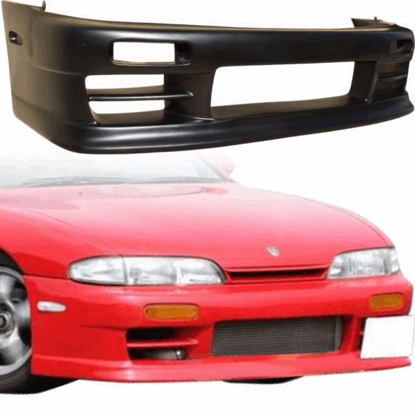 VSaero FRP KOFF Front Bumper for Nissan 240SX (S14) 1995-1996 - Image 11