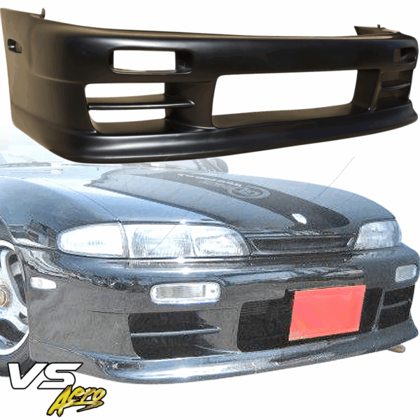 VSaero FRP KOFF Front Bumper for Nissan 240SX (S14) 1995-1996 - Image 14