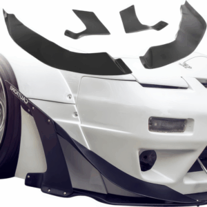 VSaero FRP TKYO v2 Wide Body Front Canards 4pc for Nissan 240SX 1989-1994 > 2/3dr