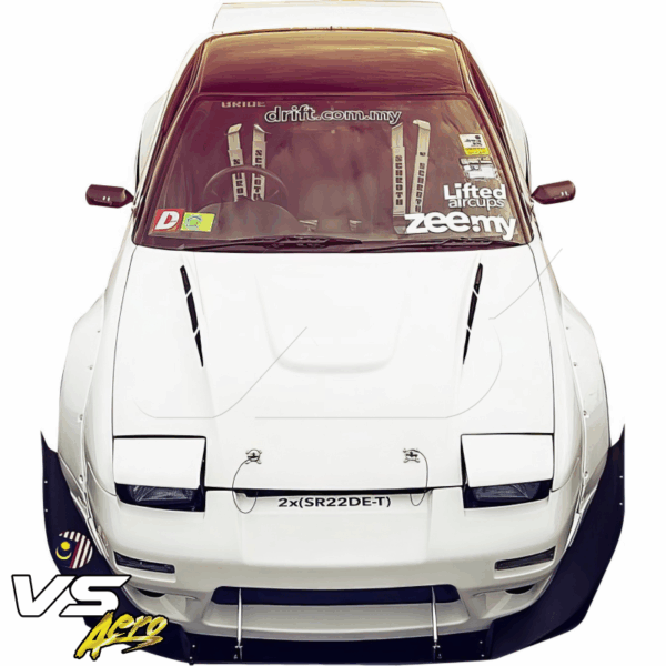 VSaero FRP TKYO v2 Wide Body Front Splitter for Nissan 240SX 1989-1994 > 2/3dr - Image 2