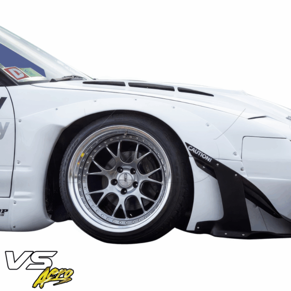 VSaero FRP TKYO v2 Wide Body 50mm Fender Flares (front) 4pc for Nissan 240SX 1989-1994 > 2/3dr - Image 2