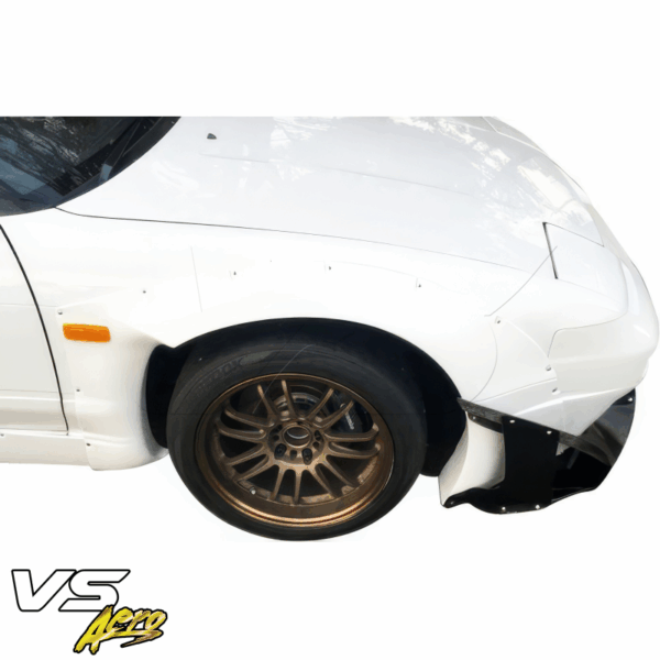 VSaero FRP TKYO v2 Wide Body 50mm Fender Flares (front) 4pc for Nissan 240SX 1989-1994 > 2/3dr - Image 4