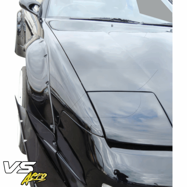 VSaero FRP TKYO v2 Wide Body 50mm Fender Flares (front) 4pc for Nissan 240SX 1989-1994 > 2/3dr - Image 7