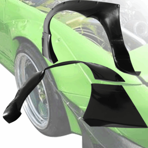 VSaero FRP TKYO v2 Wide Body 50mm Fender Flares (front) 4pc for Nissan 240SX 1989-1994 > 2/3dr - Image 9