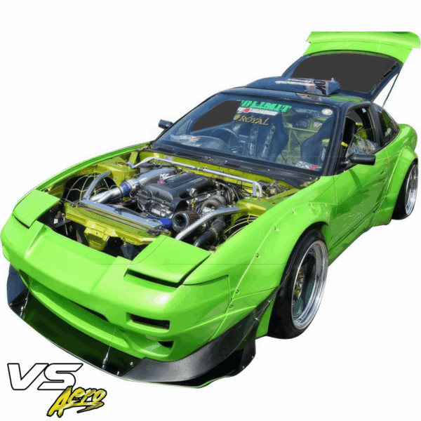 VSaero FRP TKYO v2 Wide Body 50mm Fender Flares (front) 4pc for Nissan 240SX 1989-1994 > 2/3dr - Image 27