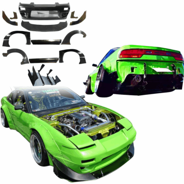 VSaero FRP TKYO v2 Wide Body Kit for Nissan 240SX 1989-1994 > 2/3dr - Image 3
