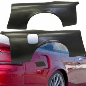 VSaero FRP MSPO Wide Body Fenders (rear) w cap 30mm for Nissan 240SX (S14) 1995-1998