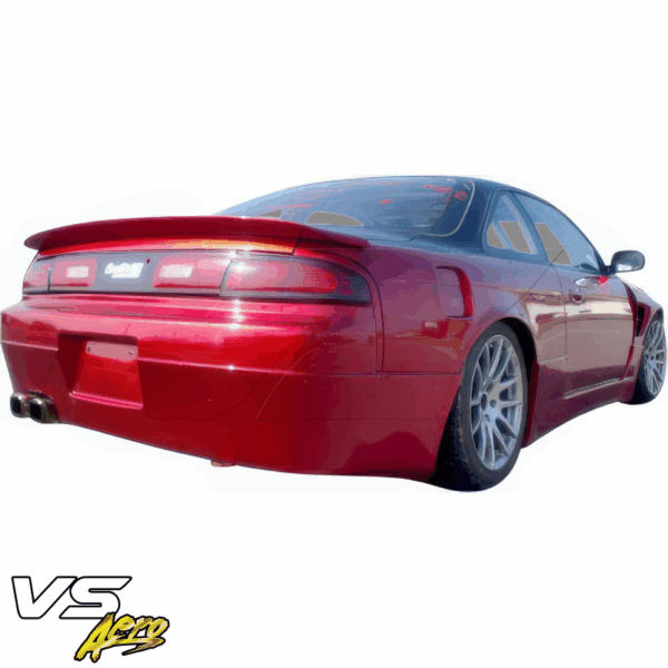 VSaero FRP MSPO Wide Body Fenders (rear) w cap 30mm for Nissan 240SX (S14) 1995-1998 - Image 3